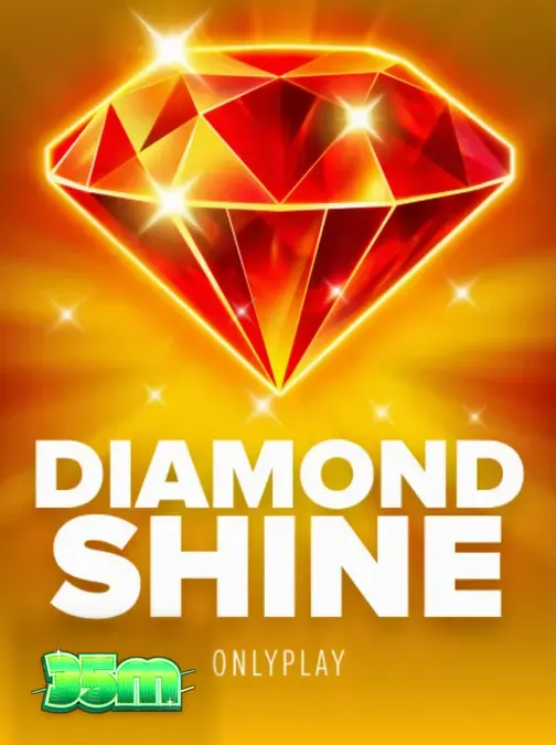Interface do slot Diamond Shine com elementos de frutas neon e diamantes